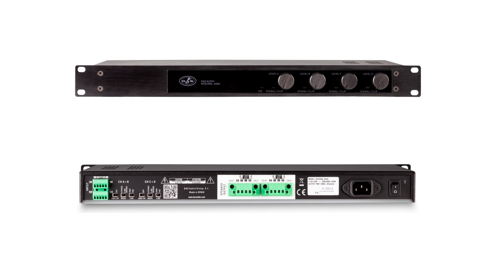 Amplificador de audio DAS INTEGRAL-A404