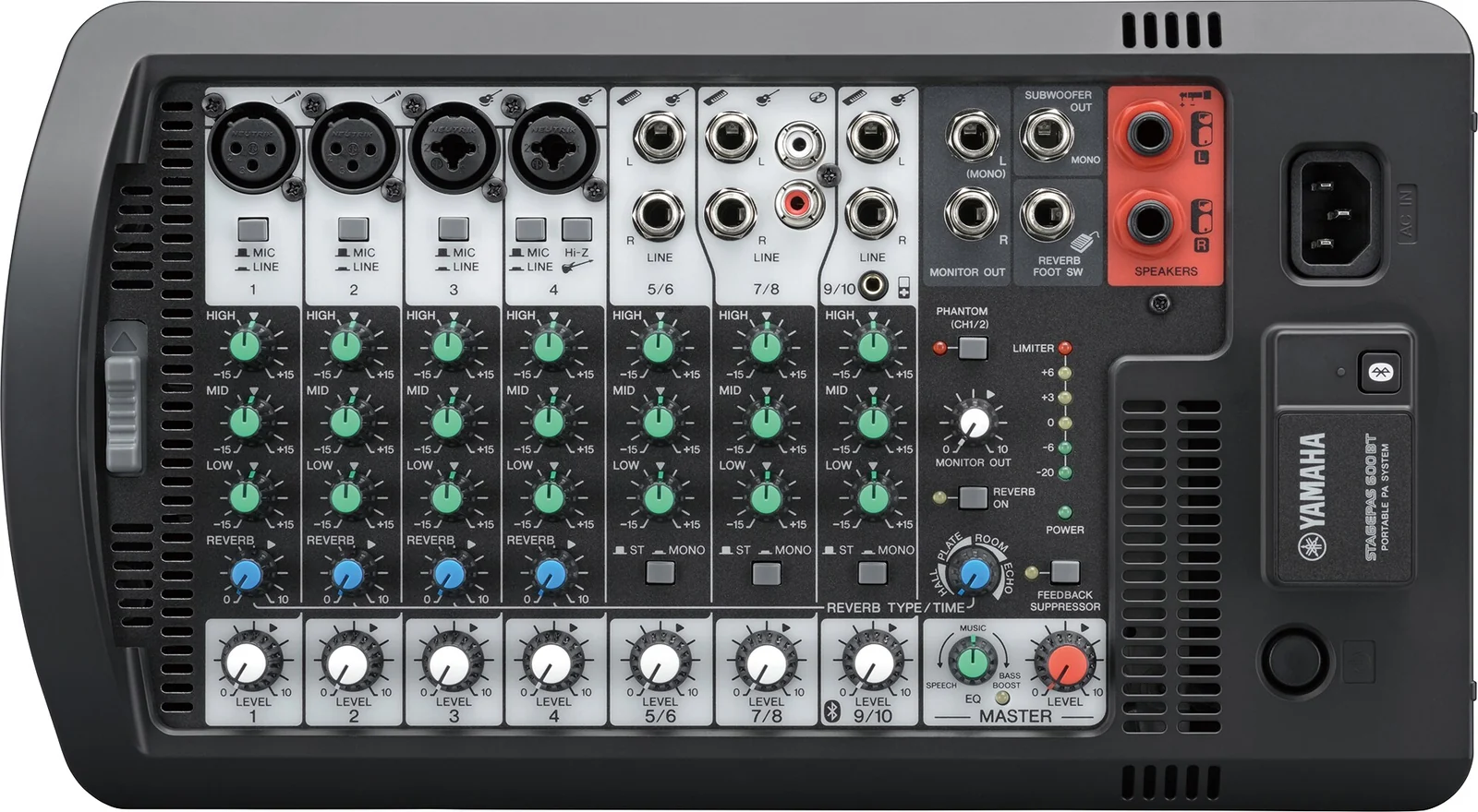 Sistema PA portátil Yamaha STAGEPAS600BT